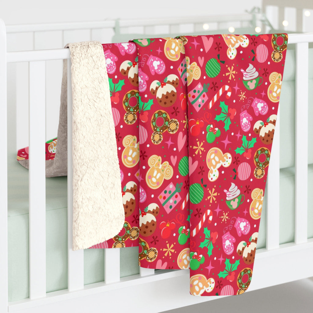 Mickey Christmas Blanket, Mickey Christmas Blanket for Kids, Mickey Christmas Bedding, Disneyland gifts for Kids, DisneyWorld gifts