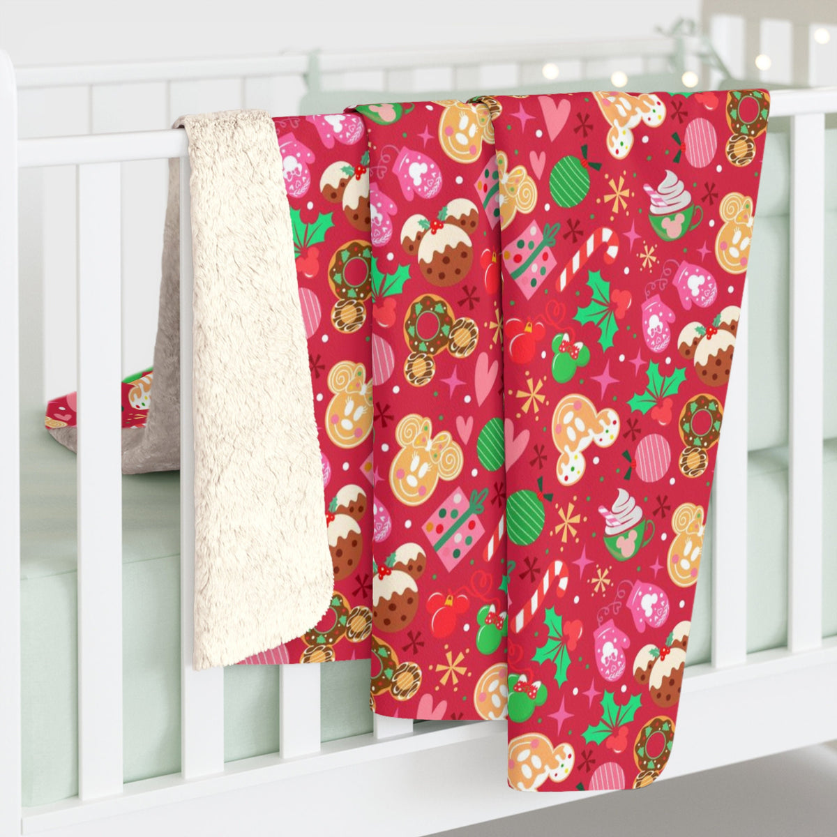 Mickey Christmas Blanket, Mickey Christmas Blanket for Kids, Mickey Christmas Bedding, Disneyland gifts for Kids, DisneyWorld gifts