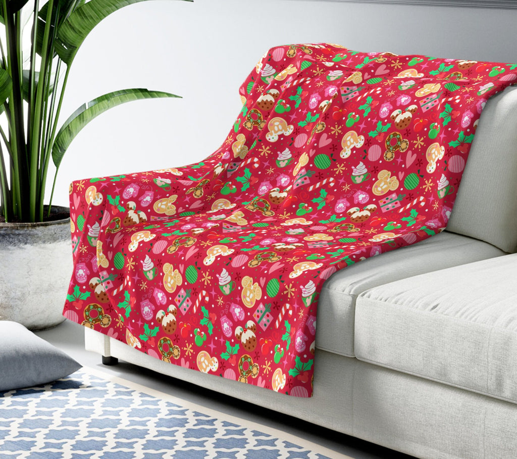 Mickey Christmas Blanket, Mickey Christmas Blanket for Kids, Mickey Christmas Bedding, Disneyland gifts for Kids, DisneyWorld gifts