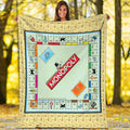 Board Game Monopoly Blanket Monopoly Fleece Blanket Monopoly Board Game Birthday Gifts Monopoly Game Christmas Gifts For Him