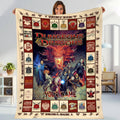Dungeons And Dragons DnD Game Fan Lover Blanket, Dungeon and Dragon Blanket,Dnd Gift,Dnd Blanket Fans Gifts, DnD Game Fan Love Blanketr