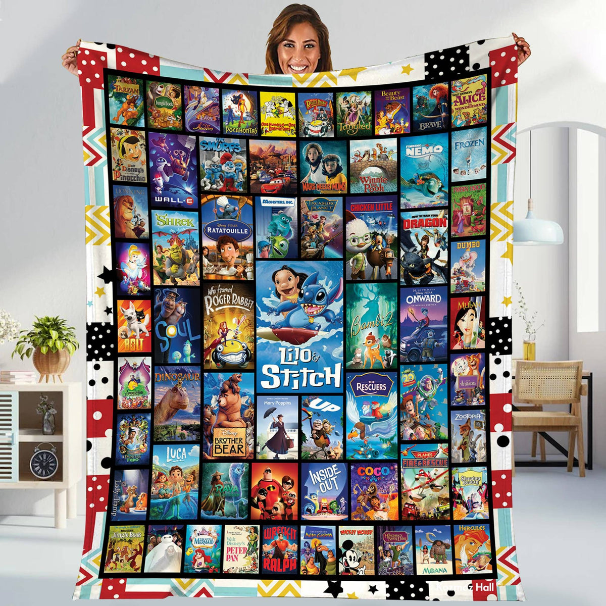 Disneyland Movies Blanket Mickey And Friends Fleece Blanket Princess Movie Blanket Magic Kingdom Birthday Gifts Christmas Gif