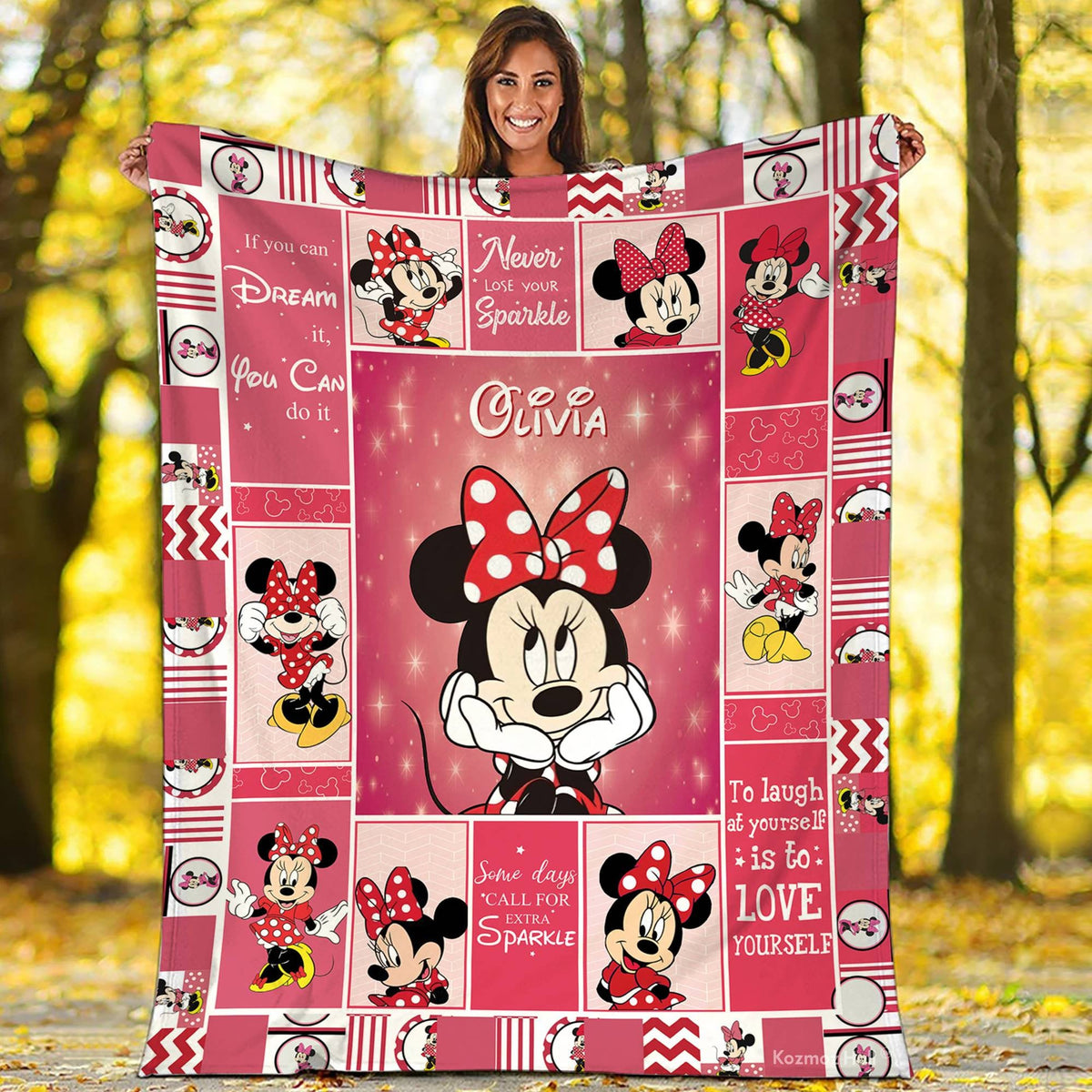 Minnie Mouse Fleece Blanket Mickey Minnie Mouse Blanket Mickey And Friends Magic Kingdom Fleece Blanket Bedding Decor