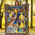 Beauty And The Beast Blanket | Belle Princess Beauty and the Beast Fleece Blanket | Belle Birthday Theme Party