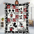 Personalized Mickey Mouse Blanket Mickey Blanket Mickey Mouse Birthday Gifts Disneyland Mickey Minnie Christmas Gift For Her