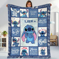 Personalized Stitch Blanket Lilo Stitch Blanket Stitch Birthday Gifts Angel Stitch Christmas Gifts