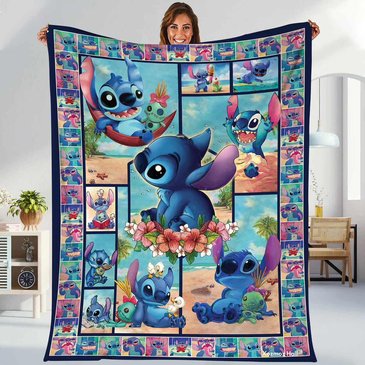 Stitch Blanket Lilo Stitch Fleece Blanket Stitch Birthday Gifts Stitch Christmas Gifts For Her Magic Kingdom Blanket