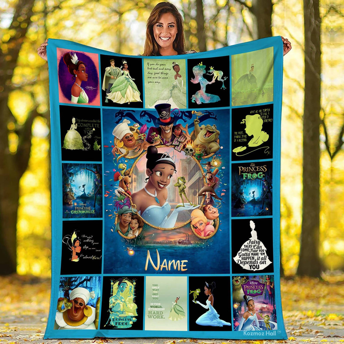 The Princess and the Frog Blanket | Tiana Princess Blanket | Tiana Birthday Gifts | Magic Kingdom Princess Christmas Gift