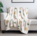 Magical Disney Castle Velveteen Blanket with Christmas Trees - Perfect for Cozy Holiday Nights, Disney Christmas Home Decor Blanket