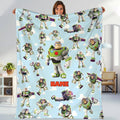 Personalized Toy Story Buzz Lightyear Fleece Blanket | Toy Story Land Blanket | Toy Story Magic Kingdom Blanket for Bed Couch Sofa