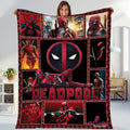 Deadpool Mcu Blanket | Deadpool Wade Wilson Blanket | Deadpool Avengers Superhero Throw Blanket for Bed Couch Sofa