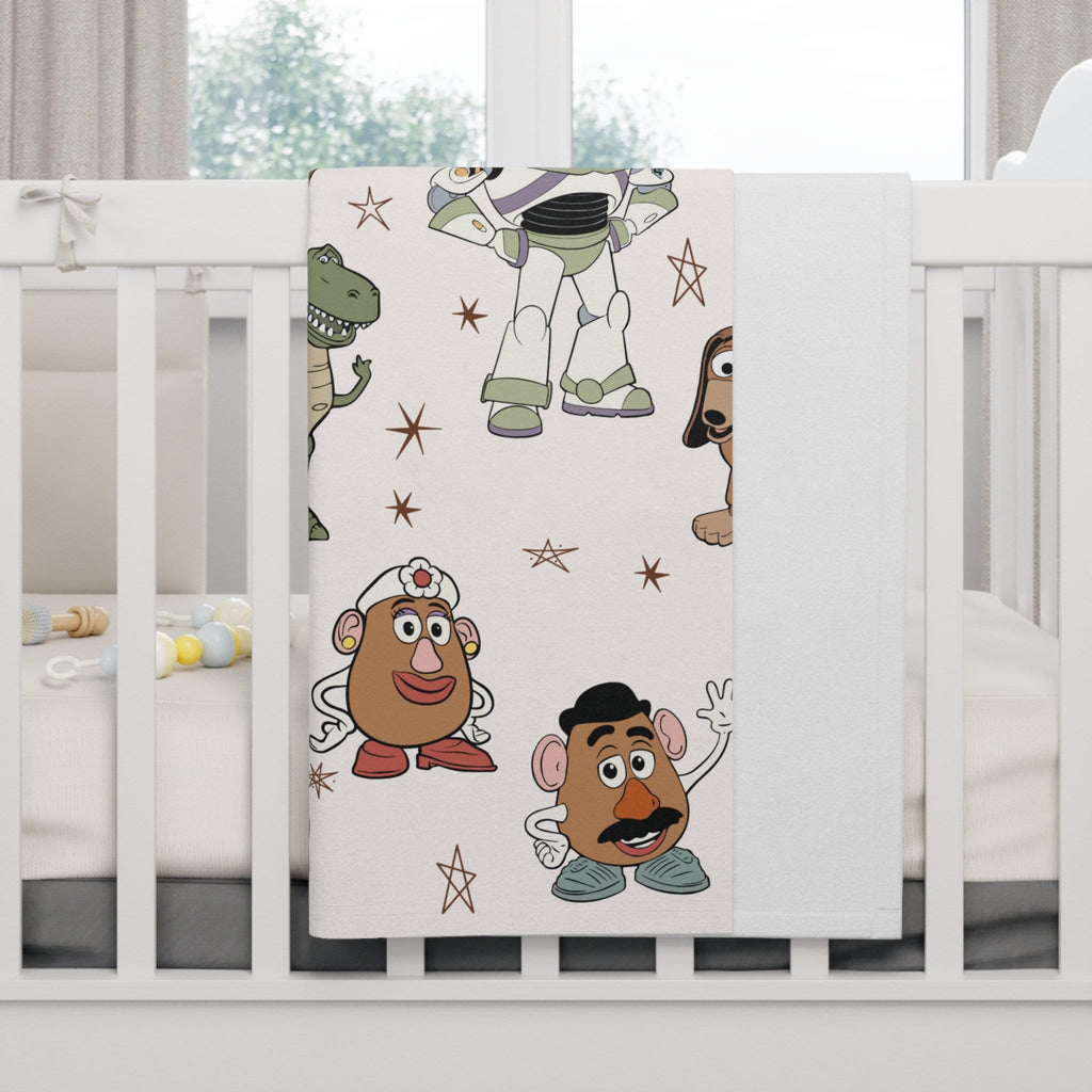 Toy Story Soft Fleece Baby Blanket, Toy Story Neutral Color Blanket, Toy Story Nursery