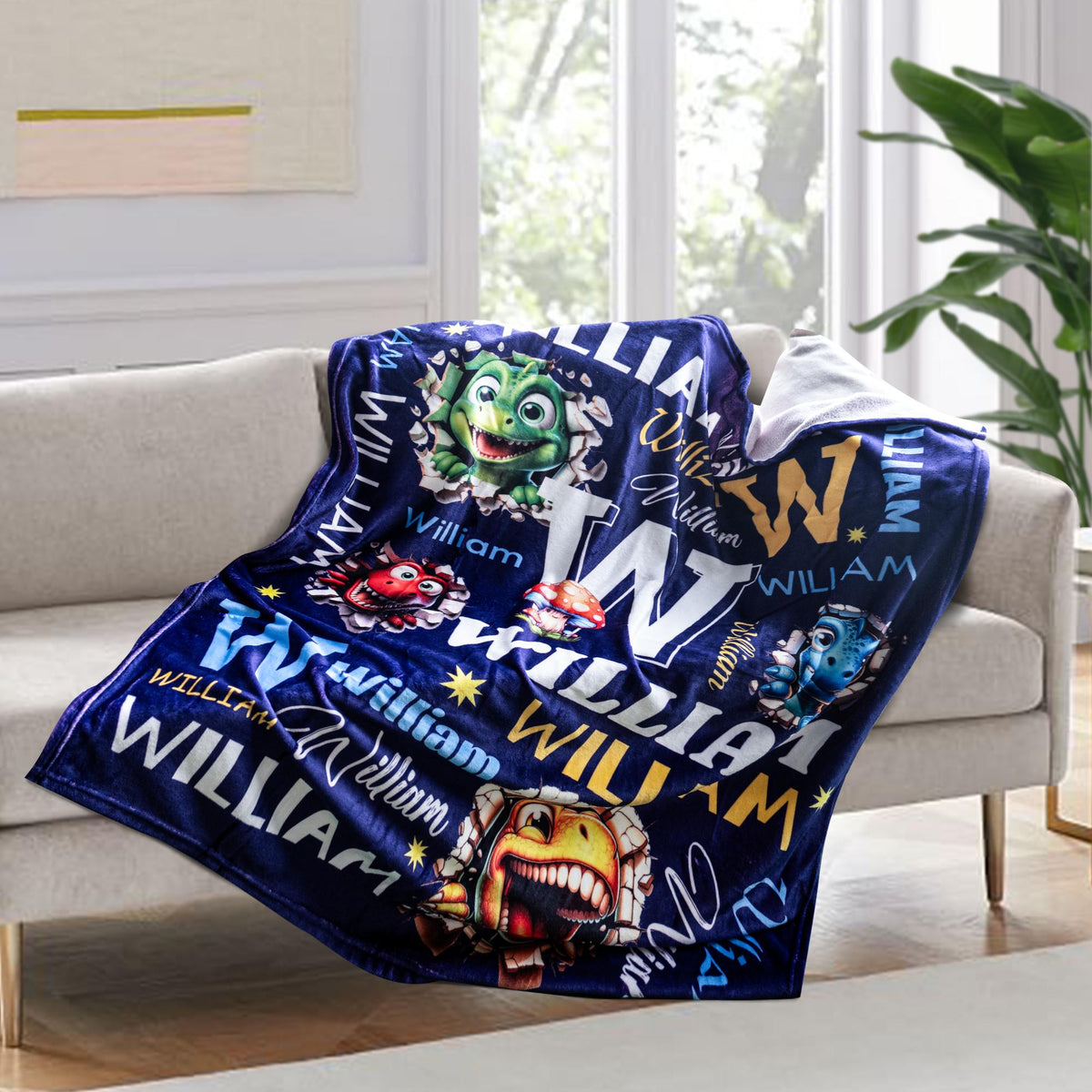 Customized Kids Blanket, Back to School Name Blanket for Kids, friends and Family, Baby Blanket Gift, Birthday Gift