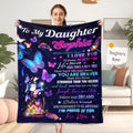 Custom Name Blanket For Daughter, Personalized Blanket, Blanket for Girls, Words Blanket, Daughter Gift, Blanket for Her, Birthday Gift