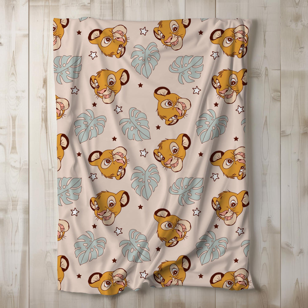 Simba Sherpa Blanket, Lion King Toddler Blanket, Customizable Baby Blanket, Disney Home Decor, Disney Blanket for Kids, Baby Shower Gift