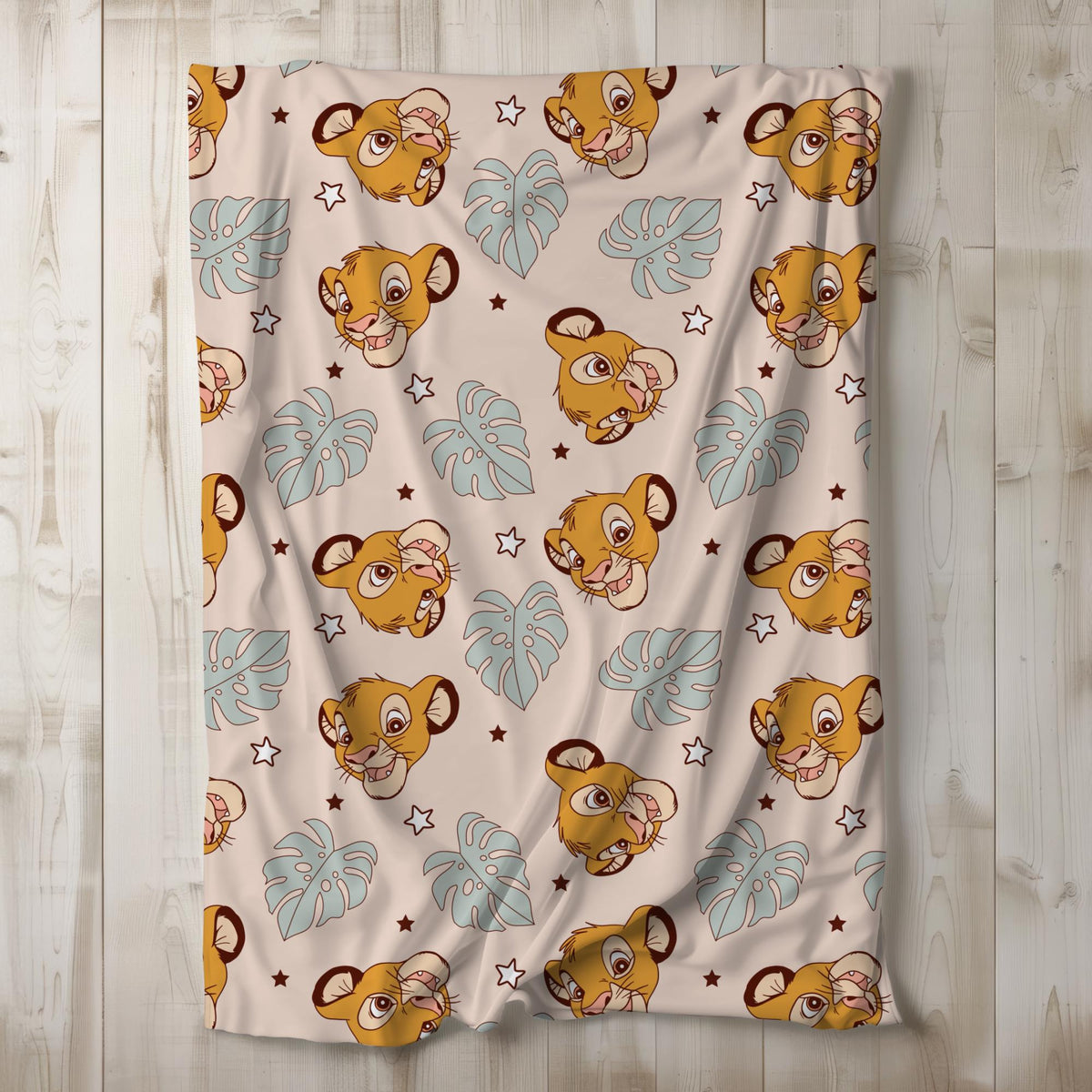 Simba Sherpa Blanket, Lion King Toddler Blanket, Customizable Baby Blanket, Disney Home Decor, Disney Blanket for Kids, Baby Shower Gift