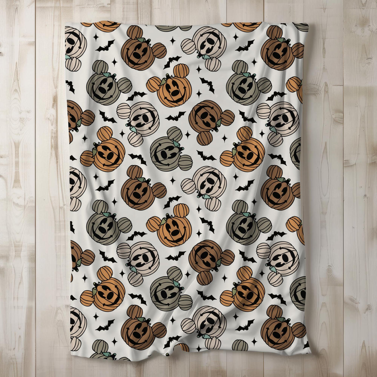 Halloween Mickey Mouse Blanket, Sherpa Blanket, Custom Throw Blanket, Mickey Pumpkin, Disney Halloween, Disney Home Fall Decor, Fall Blanket