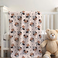 Minnie Mouse Personalized Blanket, Disney Plush Blanket, Kids Sherpa Throw, Disney Home Decor, Custom Name Blanket, Newborn Baby Blanket