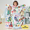 Personalized Watercolor Disneyland Pixar Luca Blanket, Custom Name Alberto Scorfano Luca Paguro Birthday Boy, Disneyland Family Gift