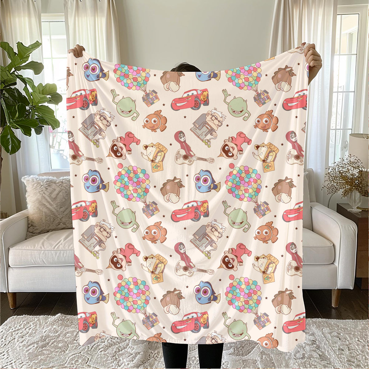 Disney Sherpa Blanket, Toddler Blanket, Customizable Baby Blanket, Disney Home Decor, Disney Blanket for Kids, Baby Shower Gift