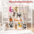 Personalized Disney Cat Blanket, The Aristocats Marie Toulouse Berlioz Cat Lovers Birthday Gift Home Decor, Cheshire Cat Christmas Cat Mom