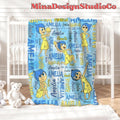 Personalized Disney Inside Out Blanket, Inside Out 2 Joy Anxiety Birthday Boy Gift, Birthday Girl Home Decor It's Okay To Feel All The Feels
