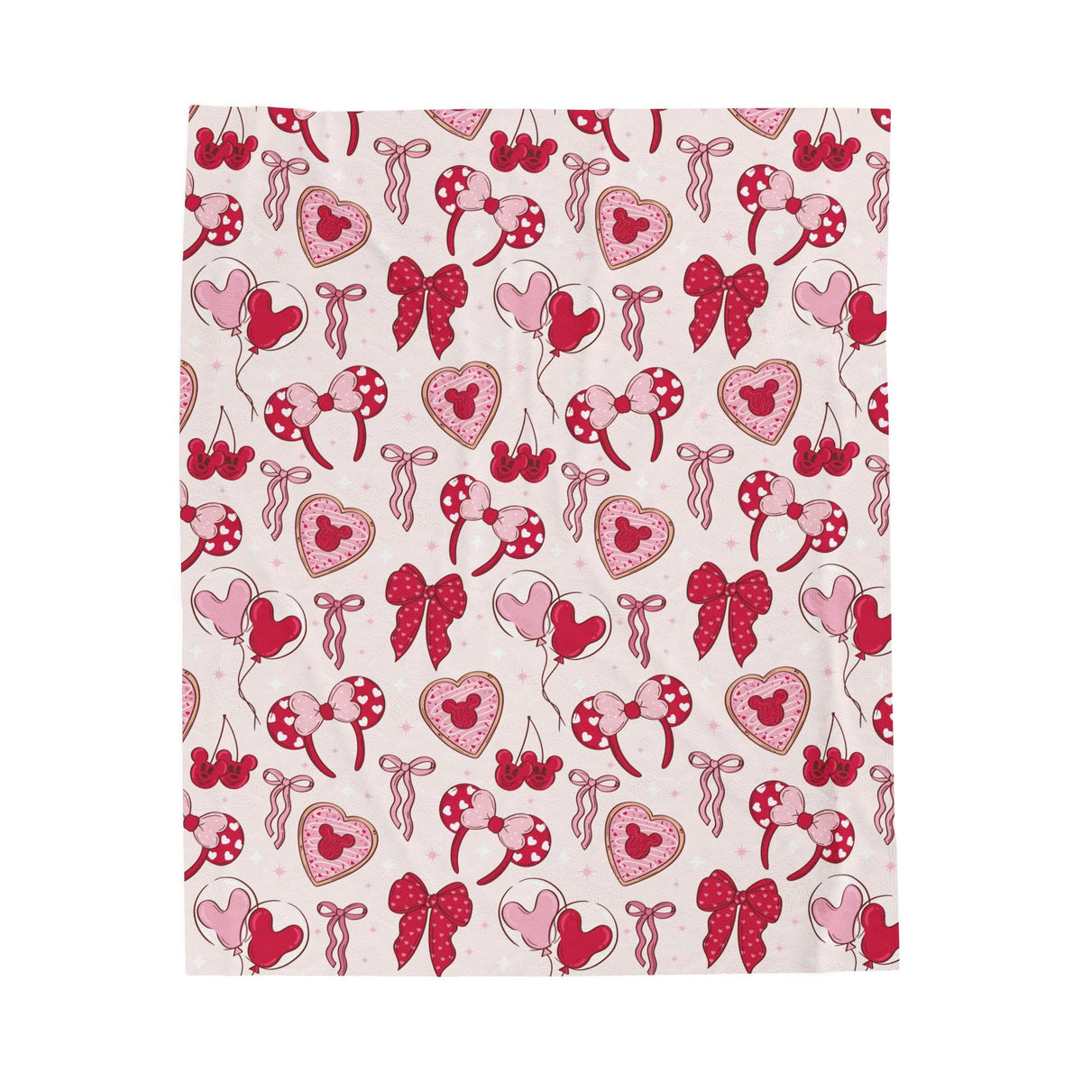 Mickey Minnie Valentine Blanket - Disney Fleece Throw - Perfect Gift for Couples - Cozy Home Decor