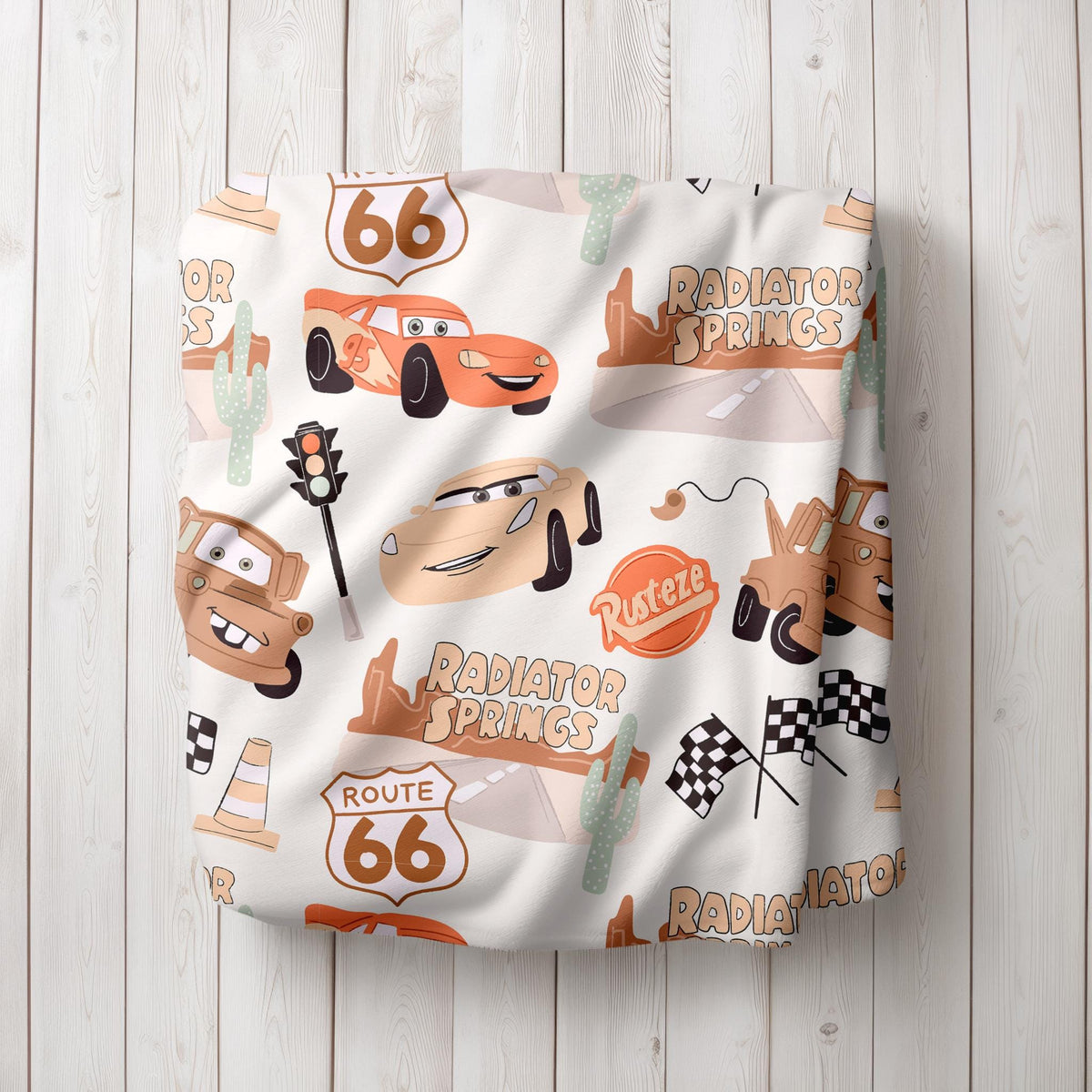 Disney Cars Velveteen Plush Blanket, Kids gifts, baby shower gifts, baby blanket with lighting McQueen and tow mater