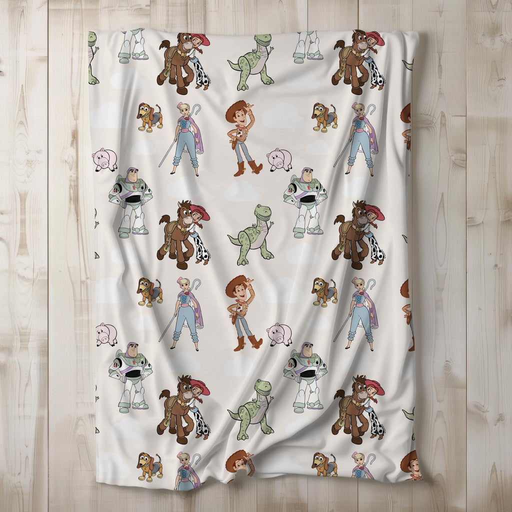 Toy Story Baby Blanket, Baby Shower Gift, Customizable Blanket, Disney Blanket, Disney Home Decor, Woody and Buzz Blanket, Sherpa Blanket