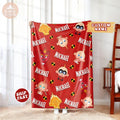 Personalized Disney Pixar Jack Jack The Incredibles Blanket, Custom Name Disney Incredibles Baby Kids Blanket, Disney Birthday Gift For Boy