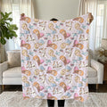 Frozen Baby Blanket, Baby Shower Gift, Customizable Blanket, Disney Blanket, Disney Home Decor, Ana and Elsa Blanket, Sherpa Blanket