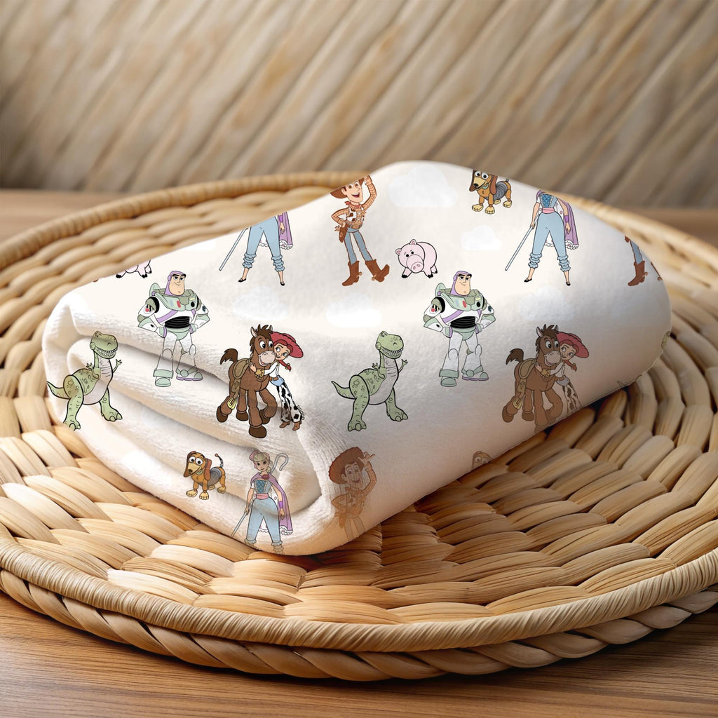 Toy Story Baby Blanket, Baby Shower Gift, Customizable Blanket, Disney Blanket, Disney Home Decor, Woody and Buzz Blanket, Sherpa Blanket