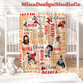 Personalized Watercolor Disney The Incredibles Blanket, Mr Incredible Elastigirl Violet Dash Jack Jack Family Birthday Boy/Girl Home Decor