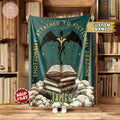 Custom Emotionally Attached to Fictional Dragons Bookish Blanket, Fantasy Romance Reader Gift, Romantacy Book Lover, Dragon Rider Blanket