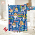 Personalized Name Disney Snow White and the Seven Dwarfs Blanket, Birthday Gifts For Boys/Girls, Snow White Gift, Magic Kingdom Blanket