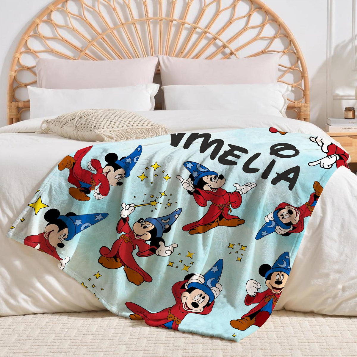 Custom Walt Disney Mickey Blanket, Mickey Mouse Throw, Magical Mickey Blanket, Mouse Blanket, Disney Birthday Girls Gifts, Disney Throw