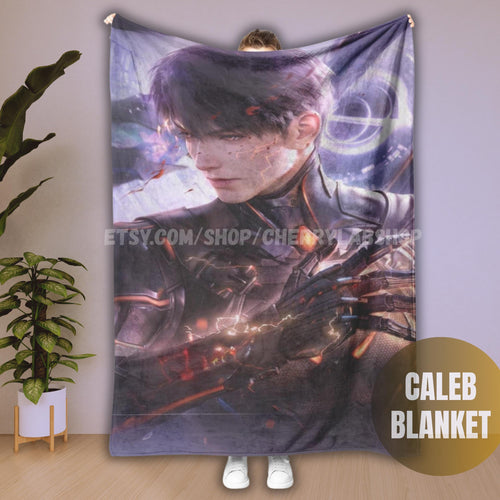 Caleb Love and Deepspace Blanket, otome blanket, sylus, xavier, zayne, rafayel,anime blanket,gaming blanket, caleb lads, caleb blanket, lads