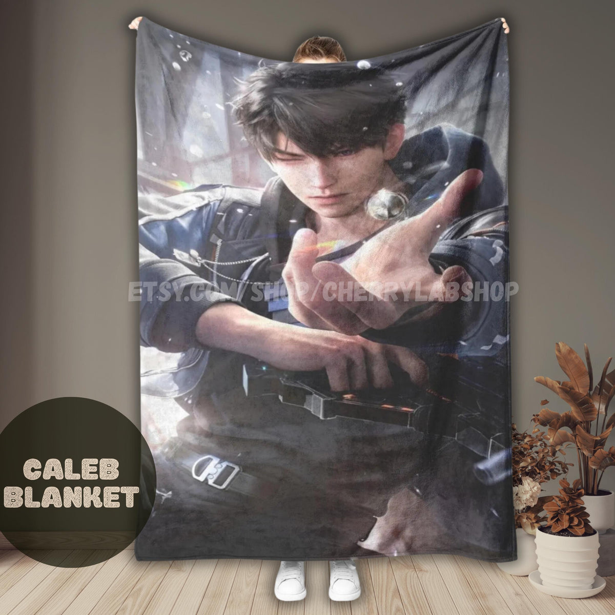 Caleb Love and Deepspace Blanket, otome blanket, sylus, xavier, zayne, rafayel, anime blanket, gaming blanket,caleb merch, XmasGift, lads