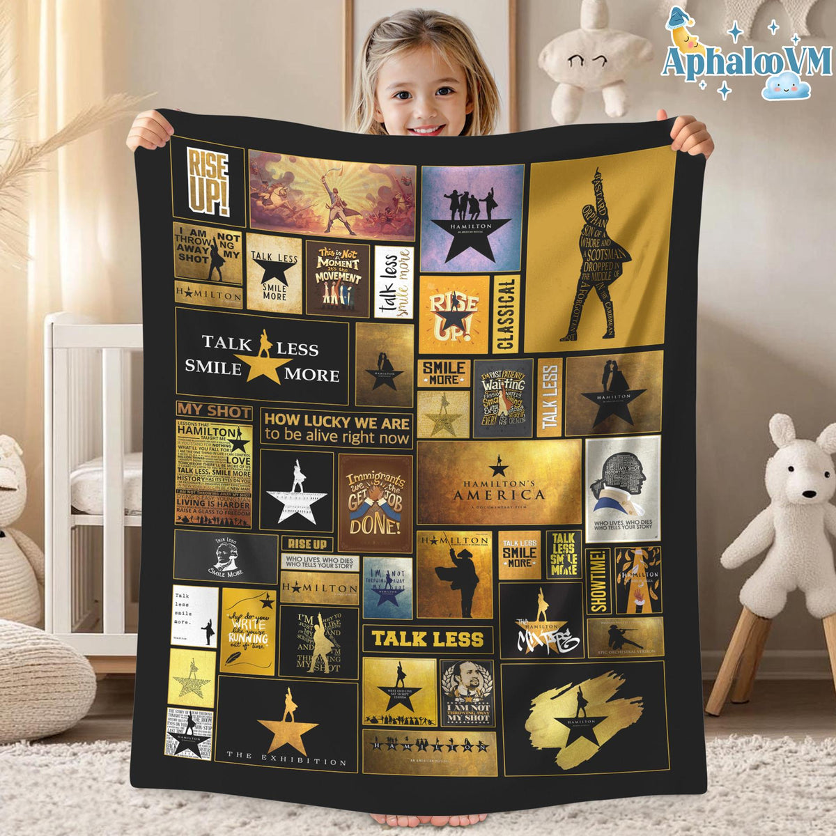 Alexander Hamilton Fleece Blanket, Hamilton Throw Blanket, Hamilton Musical Blanket, Hamilton Fan Gifts, Christmas Gifts, Christmas Blanket