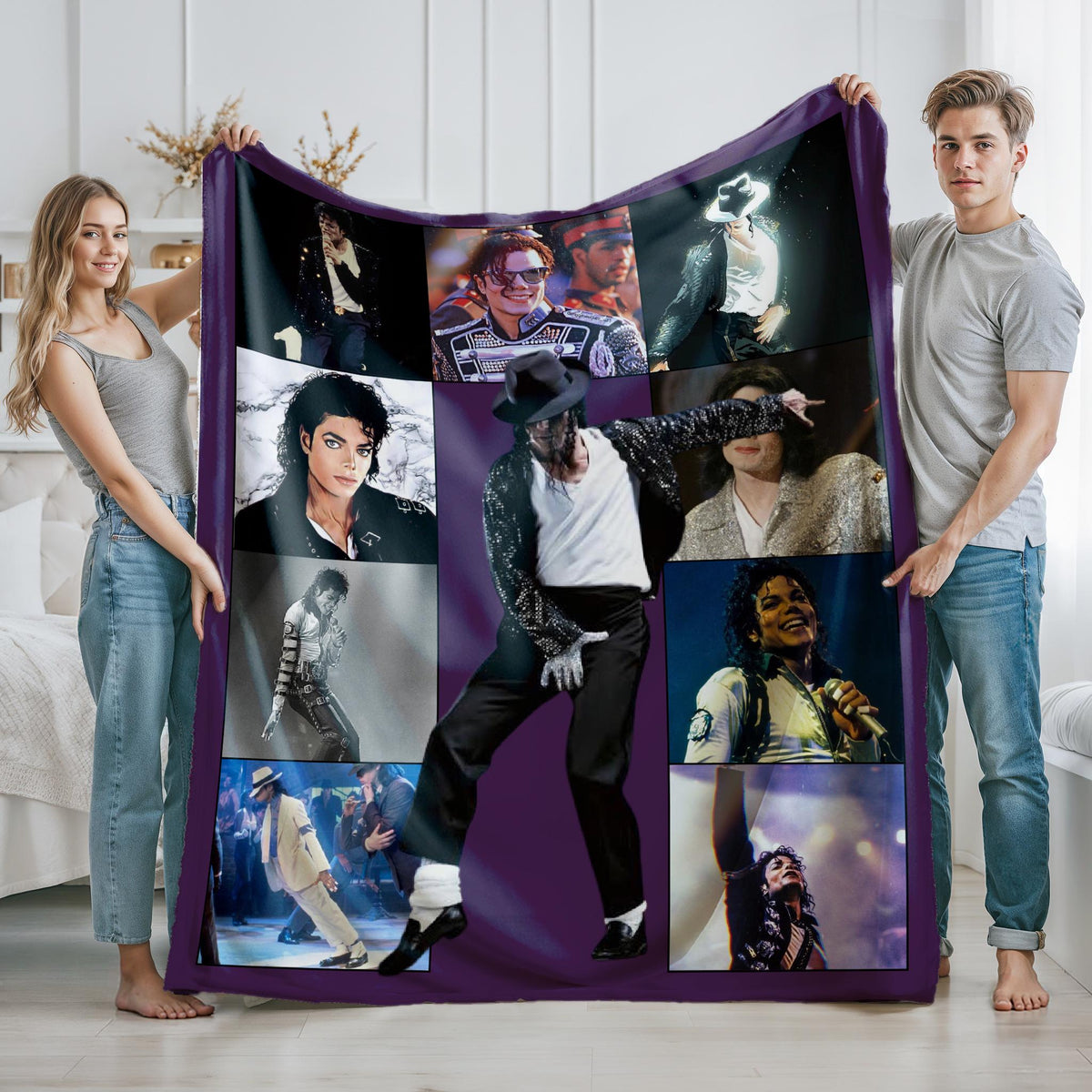 Michael Jackson Blanket, Michael Jackson fan gift, gift for michael jackson fan blanket, 80s Music Legend Fan Gift, King of Pop Inspired