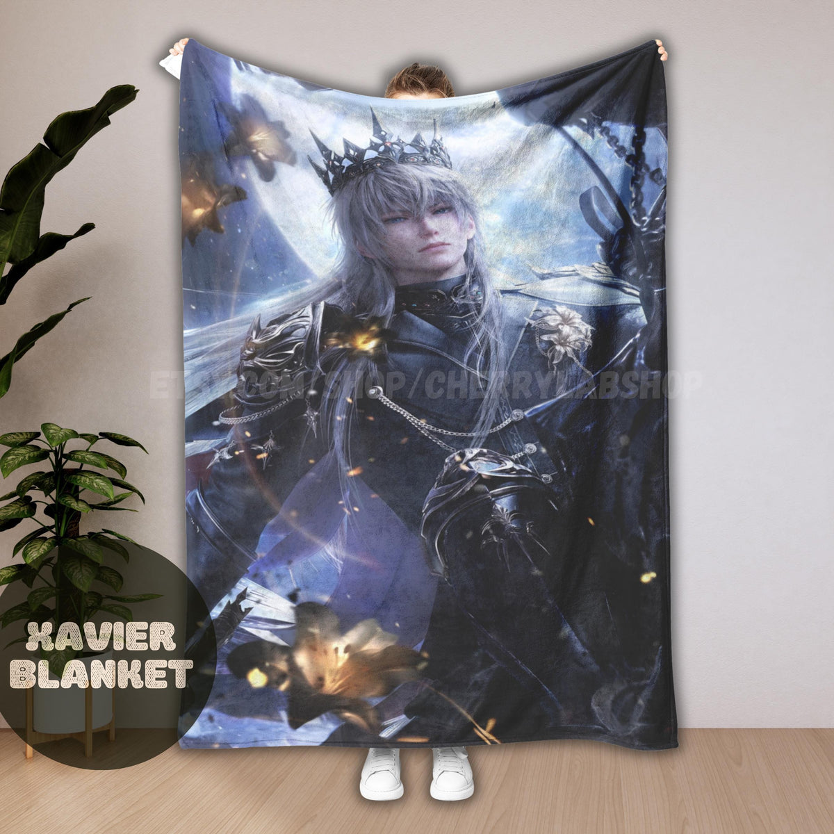 Xavier Love and Deepspace Blanket, otome blanket, sylus, caleb, zayne, rafayel, anime blanket, gaming blanket, fictional character, XmasGift