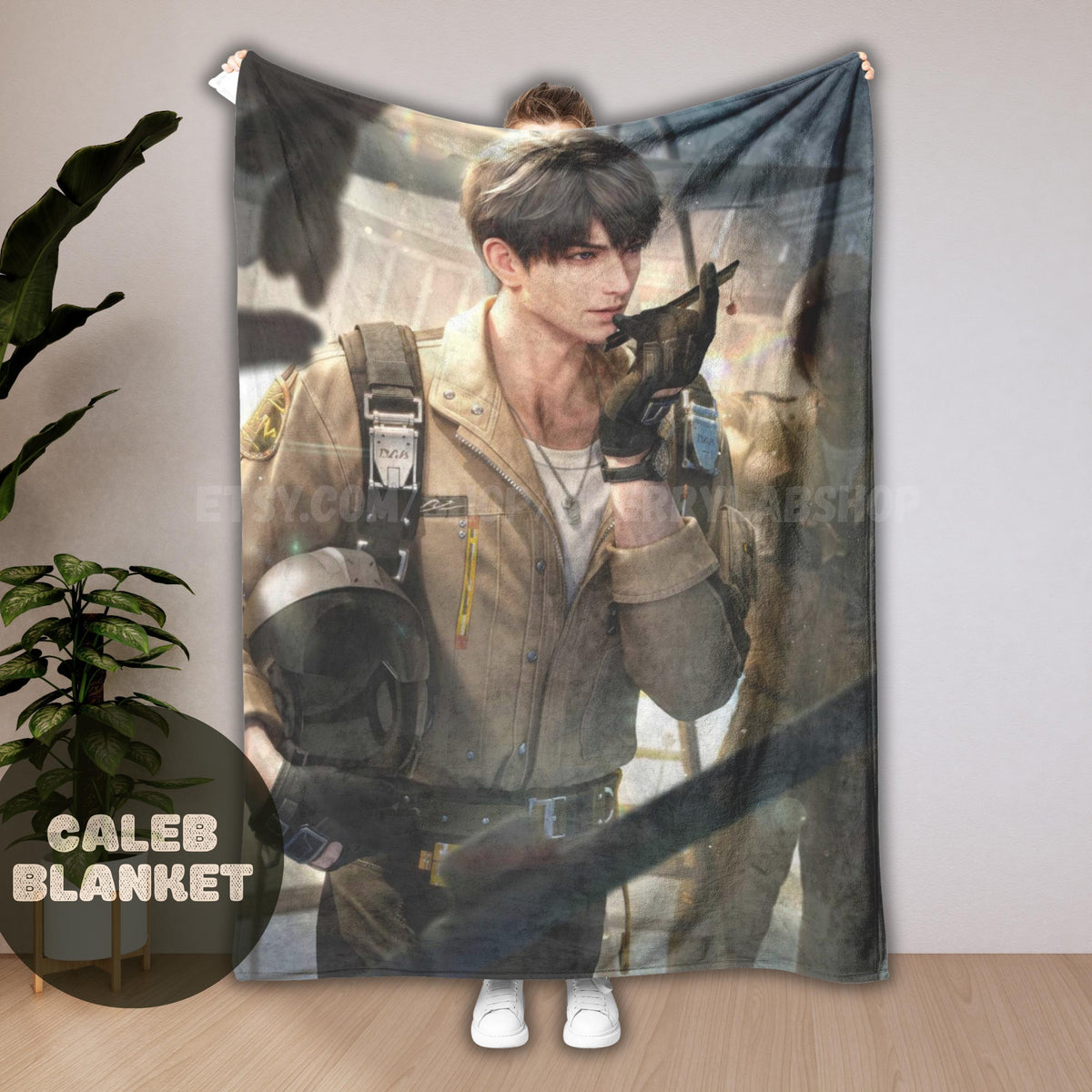 Caleb Love and Deepspace Blanket, otome blanket, sylus, xavier, zayne, rafayel, anime blanket, gaming blanket, fictional character, XmasGift
