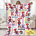 Personalized Spidey and His Amazing Friends Blanket, Amazing Friends Fleece Blanket, Spidey Superhero Birthday Blanket, Spidey Blanket