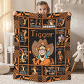 Personalized Tigger Blanket Winnie The Pooh Tigger Blanket Pooh Bear Tigger Birthday Gifts Tigger Christmas Gift For Him