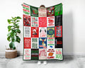 Christmas Vacation Blanket, Family Christmas Blanket, Funny Holiday Blanket, Christmas Movie Watching Blanket, Gift for Movie Lovers