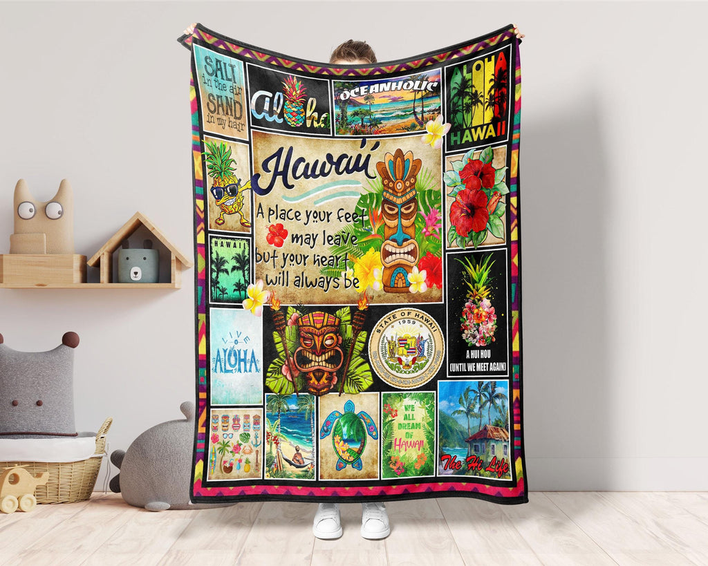 Hawaii Blanket, Aloha Blanket, Oceanholic Blanket, Hawaiian Blanket, Salty Blanket, Summer Vibes Blanket, Hawaii Travel Blanket