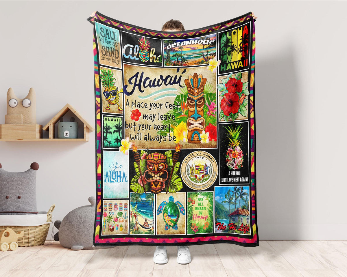 Hawaii Blanket, Aloha Blanket, Oceanholic Blanket, Hawaiian Blanket, Salty Blanket, Summer Vibes Blanket, Hawaii Travel Blanket