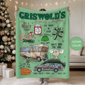 Griswold Family Christmas Blanket, Funny Movie Throw, National Lampoon's Christmas Vacation Blanket,Funny Holiday Movie Gift