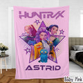 Personalized Blanket With Huntrix Theme, Kpop Demon Huntrix Gift, , Rumi Mira Zoey Blanket, Gift for Huntrix fans, Gift for Huntrix fans