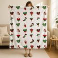 Disney Christmas Snacks Blanket, Food Mickey Blanket, Minnie Blanket, Holiday Fleece Blanket, Disney Home Decor, Mickey Blanket, Kid Gift